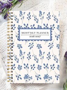 1本2026年1月-2027年12月A5（5.7英寸 x 8英寸）周计划/月计划本，时间可视化，每日日程记录本，月计划本，学年笔记本，提高工作效率，学校及办公用品，完美礼物