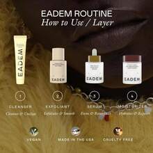 EADEM Dew Dream Hydrating Cleansing Balm &Amp; Makeup Remover With Moringa &Amp; Tiger Grass, Facial Cleanser &Amp; Skincare Moisturizer, Hydrating Skin Care Make Up Remover Balm, 34 Oz - trắng - Xem 7