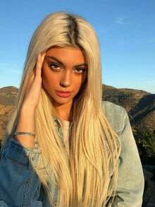 Ombre Brown Roots Ash Blonde Put On And Go 13x4 HD Transparent Straight Lace Front Wigs Human Hair Pre Plucked Bleached Knots 180 Density Lace Frontal Wigs For Women Silky Straight Glueless Wigs Human Hair With Baby Hair For Beginner - 根染&漸變色 - 查看 9