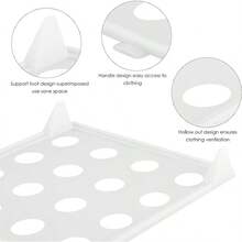 10 Pack T Shirt Organizer Closet Organizer Clothing Trays, Folding Clothes Board Stackable, Shirt Receipt Board Organizer - Grey - View 3