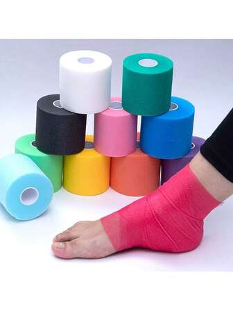 Elastic Skin Membrane Universal Ankle Leg Wrist Underlay Foam Pad Sports Protective Badminton Racket Shock Absorbing Bandage