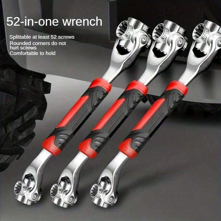 52-In-1 Socket Wrench Set With Non-Slip Grip And Swivel Design - Durable And Easy To Use For A Variety Of Tasks - 彩色 - 查看 1