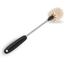 三合一长柄杯刷、吸管清洁器、瓶刷 - 尼龙刷毛刷，适用于清洁杯子、马克杯、茶壶、酒瓶、醒酒器等家居清洁用品