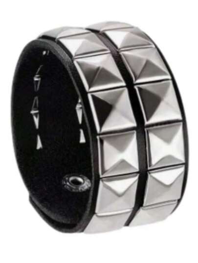 Pulseira Spike Scene Rock Prata Rock