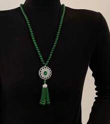 1PC High-End Sweater Chain Autumn Winter Long Elegant Light Luxury Necklace Versatile High-End Feel Women's Jewelry - Dây chuyền bướm pha lê 365 - Xem 10