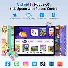 TenYide Children's Learning Tablet, Suitable For Children's Reading And Online Learning, Equipped With Tablet PC Functions, Android System, 16GB RAM+128GB ROM, Dual SIM Card, Supports WiFi, Bluetooth, Dual Cameras