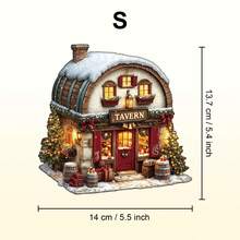 Christmas Tavern - Wooden Jigsaw Puzzle, Asymmetrical Animal Shaped Wooden Puzzle Toy, Unique Party Game Gift, Decorative Art Painting, Tabletop Magic Puzzle, Creative Children's Educational Puzzle, Holiday Gift, Adult Wooden Puzzle, Christmas Gift, Back To School Gift, Birthday Gift (2D Puzzle) - Multicolor - View 11