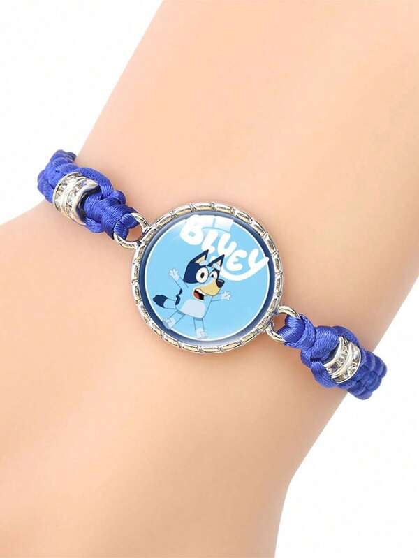 Bluey 1 قطعة سوار كرتون أنمي بلوز كاواييي بانديتس وبينجوز، أساور معصم أنيقة، هدايا تذكارية للحفلات