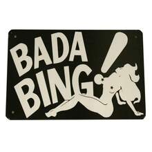 Wisesign Sopranos Bada Bing Tin Sign - Vintage Metal Wall Plaque, Retro Art Decor For Bar Store Home, Hanging Painting - Nhiều màu - Xem 4