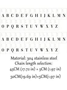 1pc Personalized Customized Flower Initial Birthstone Necklace With Birthflower, Premium Matte Charm Pendent Necklace Gold, Stainless Steel Letter Necklace Birthflower Necklace, Custom Jewelry, Mother's Day Gift Christmas Gifts