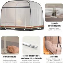 Mosquitero para Cama King Size,Mosquitera Plegable para Camas con Doble Puerta e Inferior de Red para bebés, Adultos, Viajes, Camping, al Aire Libre, antimosquitos 150 * 200CM (gris1.5 * 2) - gris1.5*2 - Ver 8