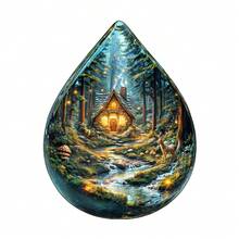 Mystic Forest - Wooden Puzzle, Asymmetrical Shaped Puzzle Toy, Unique Party Game Gift, Asymmetrical Animal Shaped Wooden Puzzle, Decorative Art Painting, Tabletop Magic Puzzle, Unique Children's Educational Puzzle, Holiday Gift, Suitable For Adults Wooden Puzzle, Christmas Gift, Back To School Gift, Birthday Gift (2D Puzzle) - Multicolor - View 6