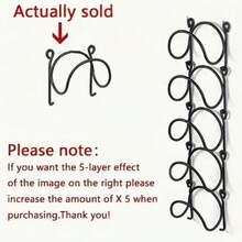 1 pièce/3 pièces/5 pièces Porte-serviettes mural en fer forgé sans perçage, Porte-serviettes pratique, Porte-serviettes, Convient pour la salle de bain, la cuisine, la décoration du salon