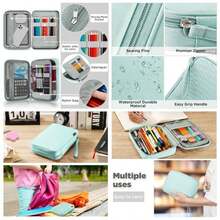 Big Capacity Storage Pouch Marker Pen Pencil Simple Stationery Bag Holder Middle High School Office College Student Girl Women Adult Teen