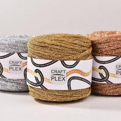 Corda artigianale natalizia da 3,5 mm in oro e argento, 60 m per confezioni regalo, decorazioni fai-da-te, realizzazione di borse, gioielli e braccialetti