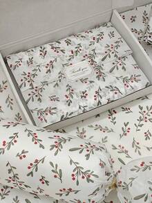 5/10/20pcs Thin Paper With Holly Seed Pattern, 20 Inches X 14 Inches Gift Wrapping Paper, Suitable For Wedding, Christmas, Birthday Gift Packaging, Bouquet Packaging, Gift Bag Filling, Party Giftsdecoration - Multicolor - View 10
