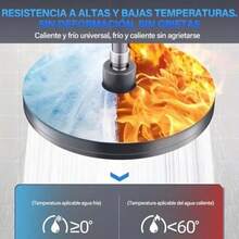 DAHAN 9'' Regaderas para Baño 6 in 1 Multifuncional Cabeza de Ducha Regadera de Lluvia de Alta Presión ABS Galvanoplastia Rotacion de 360 Ángulo Ajustable Redondo Regaderas Fija para Baño Hotel SPA - como en la foto - Ver 5