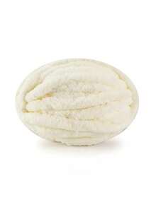1pc/Roll Finger Knitting Plush Yarn, DIY Blanket, Mat, Scarf, Donut Shaped Yarn (Approx. 45-50g Weight, 4m Length, Not Recommended To Purchase 1 Roll As It Cannot Complete 1 Finished Product)