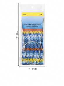 EDCUEBE7 1/9pcs Round Knitting Needle Set, 2mm-10mm Metal Fixed Cable Needles For Thick Blankets, Scarves, Hats, Socks, Gloves Knitting And Large Projects - Silver Grey. Suitable For Thanksgiving & Christmas Gifts - Multicolor - View 11