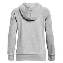 Under Armour Rival Women's Pullover Hoodie Grey - Mod Gray Light Heather / / White - View 2