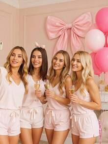 1 tấm phông nền nơ hồng lớn, trang trí tường phòng tiệc sinh nhật, nơ ruy băng khổng lồ treo tường làm quà tặng chụp ảnh, trang trí tiệc mừng em bé, tiệc cưới, trang trí cửa sổ Giáng sinh, trang trí nhà cửa, quà Giáng sinh, trang trí Giáng sinh - Nhiều màu - Xem 9