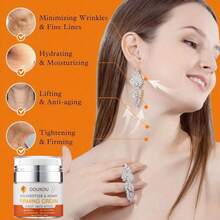 Firming Cream, Instant Face Lift Cream, Neck Firming Cream, Anti-Aging Face Moisturizer For Face, Skin Firming And Tightening Lotion, Reduce The Look Of Neck Lines, Tightens & Smooths, Hexapeptide, Honey, Collagen, Retinol & Hyaluronic Acid Cream 50ml, 1.7 Fl.Oz