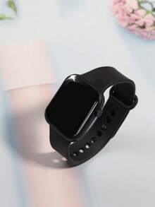 2 Pieces Set. Teen Fashion, Simple And Cute, Romantic And Classic LED Digital Display Square Electronic Watch. Suitable For Students' Daily Life Such As Returning To School, Parties And Traveling. Very Suitable As A Gift For Friends Or Birthday Gifts. - Multicolor - View 7