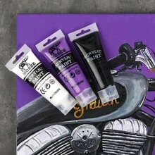Juego de Marcadores Acrílicos Mobee Profesional Estándar Europeo Metálicos & Clásicos, 8 piezas, Adecuado para Principiantes que Aprenden y Artistas Profesionales de Pintura Avanzada - Conjuntos - Ver 8