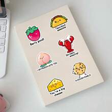 50 piezas de pegatinas de recompensa en inglés con diseños de dibujos animados lindos, pegatinas decorativas educativas en inglés para pared, estuche de teléfono, caja de papelería