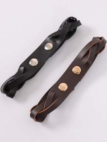 1 PC Medieval PU Leather Whip Holster Accessories Belt Whips Holder Halloween Cosplay Costume Prop Carnival - Multicolor - View 3