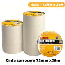 Nastro di carta strutturata - 6 pezzi - 72 mm x 25 m - Visualizzare 1