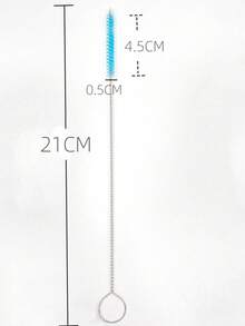 三合一长柄杯刷、吸管清洁器、瓶刷 - 尼龙刷毛刷，适用于清洁杯子、马克杯、茶壶、酒瓶、醒酒器等家居清洁用品