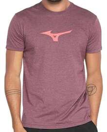 Mizuno Run Spark Men's T-Shirt - Burgundy - 紫紅色 - 查看 1