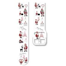 20mm 22mm Christmas Strap For Galaxy Watch 7 6 5 4 40mm 44mm/5 Pro/Watch 6 4 Classic Watch Band Soft Silicone Bracelets