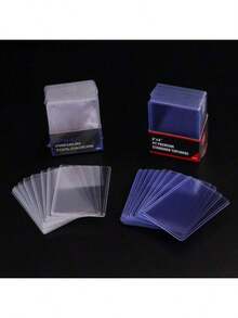 25/50Pcs Card Sleeves Holder Game Cards TopLoaders PVC Hard Plastic Toy Top Loaders For Protectors Trading Storage Gift 3 X 4inches - Multicolor - View 6