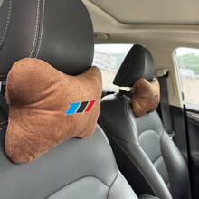 Upgraded Racing Sports Car Seat Headrest, Soft Plush Neck Pillow With Breathable Support, Comfortable Relaxation For Office Chair And Car, Fits Most Vehicle Models