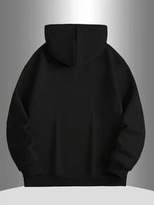 Sudadera con capucha Francico 2025 Chapion - Forro de felpa acogedor en suéter con bolsillo, impermeable para exteriores para otoño/invierno, sudadera de invierno - Negro - Ver 2