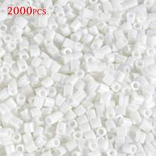 2000/4000 hạt, Bộ hạt cầu chì 5mm, Hạt ủi, Đồ trang sức thủ công DIY xếp hình 3D - đậu đánh vần tự làm - Xem 11