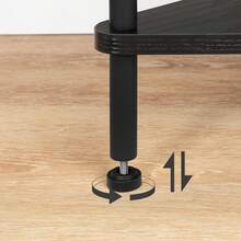 HOOBRO Scaffale Libreria ad Angolo, Scaffale a 5 Livelli, con Struttura Metallica in Stile Industriale, Organizzatore Espositore per Piante, per Piccolo Spazio, Nero EBK33CJ01