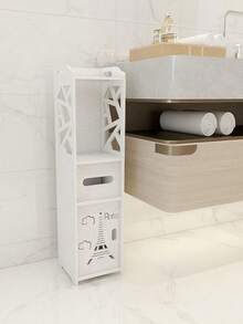 Bathroom Cabinet, Bathroom Cabinet, Storage Cabinet For Living Room And Bedroom, 80 X 20 X 20 Cm - 白色 - 查看 11