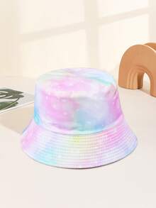 1 pezzo Cappello a secchio reversibile da donna a fantasia tie-dye, cappello estivo pieghevole per protezione dal sole, adatto per uso quotidiano e viaggi
