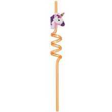 1/6Pcs Reusable Unicorn Straws, Plastic Colored Party Straws, Plastic Drinking Straws For Birthdays, Weddings, Hawaii Parties, Decorations, Easy To Clean, Cute Straws, Party Supplies, And Outdoor Gatherings - Multicolor - View 11