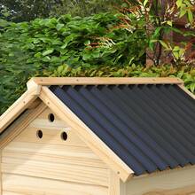 PawHut Wooden Duck House, Poultry Coop With Double Doors, Openable Roof - Màu vàng - Xem 8