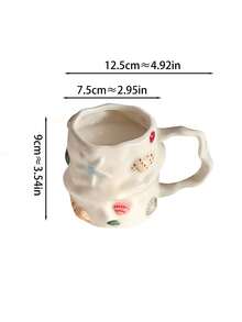 1 chiếc cốc gốm sứ vẽ tay hình vỏ sò sáng tạo, kiểu dáng độc đáo, cốc đựng nước dễ thương, cốc đựng cà phê latte, cốc đựng sữa ăn sáng, thích hợp cho văn phòng, gia đình, quán cà phê, cửa hàng tráng miệng - Nhiều màu - Xem 2