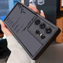 1pc Fashionable Slogan Full Body Shockproof Phone Case, Thick Anti-Slip Protective Cover Compatible With IPhone, Honor, Redmi,