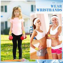 12 Pcs Sports Wristbands Sports Absorbent Wristband Wrist Athletic Sweat Bands