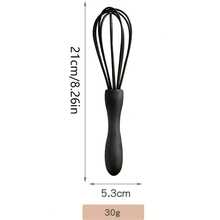 白色手动硅胶打蛋器，手摇式烘焙搅拌工具，配有5根高弹性搅拌丝，易于清洁的厨房烘焙工具 - 彩色 - 查看 7