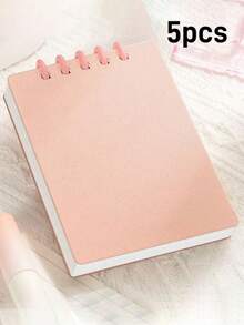 1-20pcs Customized Loose-Leaf Macaron Notebook, Office & Study Supplies, 80 Pages. Compact & Portable, Suitable For Classroom Notes, Recording Client Needs, Schedule Planning And Life Organization.