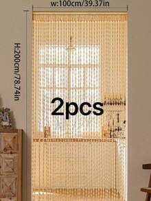 1pc Fringed Curtain Fabric Decor For Weddings, 39.37 X 78.74 Inches, Home Decor Room Divider Curtain, Party & Festival Wall Backdrop, Doorway Curtain Gifts Birthday Graduation - Multicolor - View 14