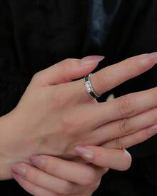 6mm White/Black Ceramic Rings Plus Cubic Zirconia For Women Comfort Fit Engagement Wedding Band Size 5-122025 - 5mm Black - View 8